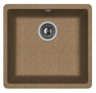 Мойка FLORENTINA Вега 400*420*217 коричневый (стоп-лист)