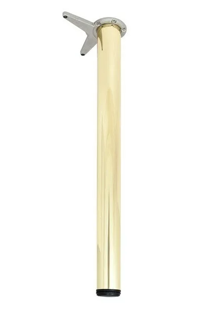 Опоры для столов и барных стоек  h 710 d 60 боковое крепление золото