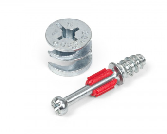 BRD ST01/53/6/RdZn/01 Эксцентрик 15х12мм, дюбель d7 мм со сверл. под эксц. на расст. 24 (заказ)