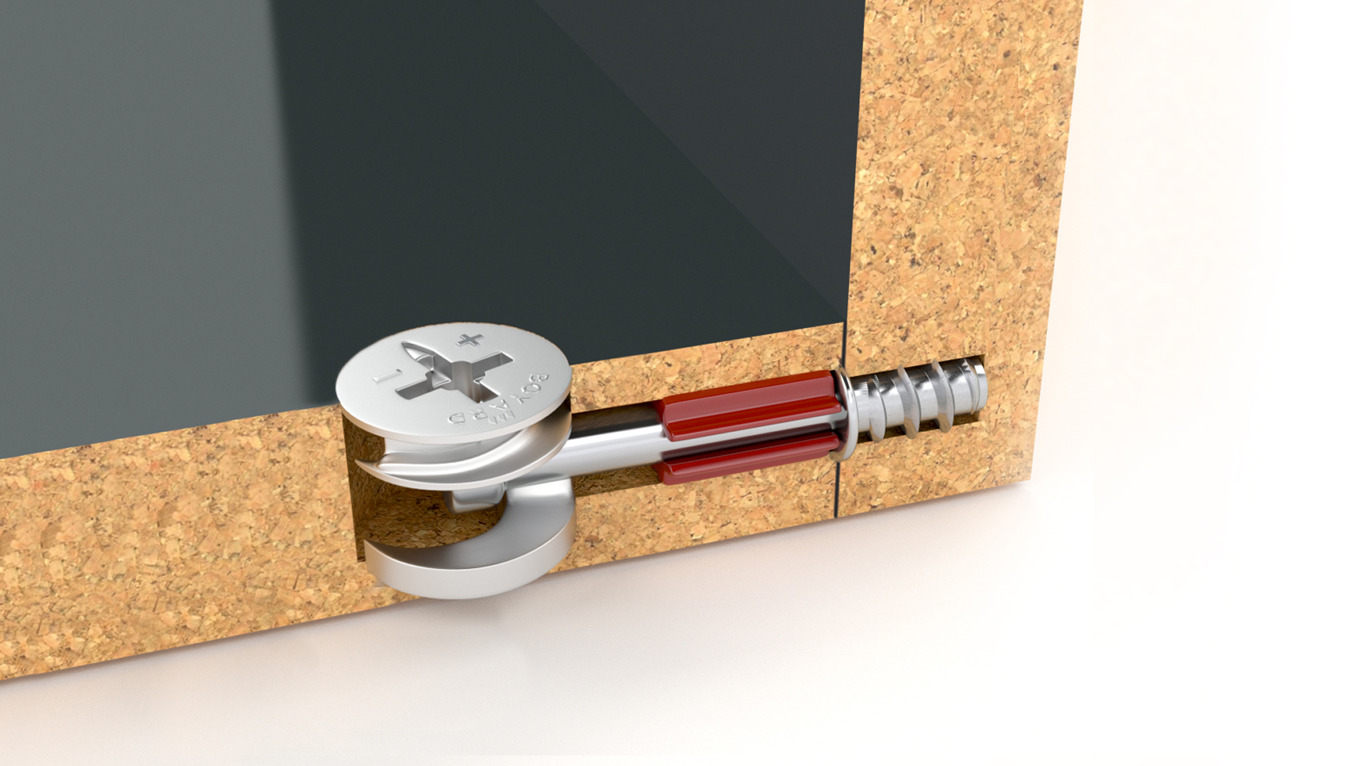 BRD ST01/53/6/RdZn/01 Эксцентрик 15х12мм, дюбель d7 мм со сверл. под эксц. на расст. 24 (заказ)