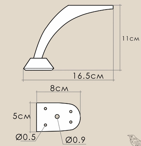 Опоры нерегулируемые для дивана h 110 хром SALE