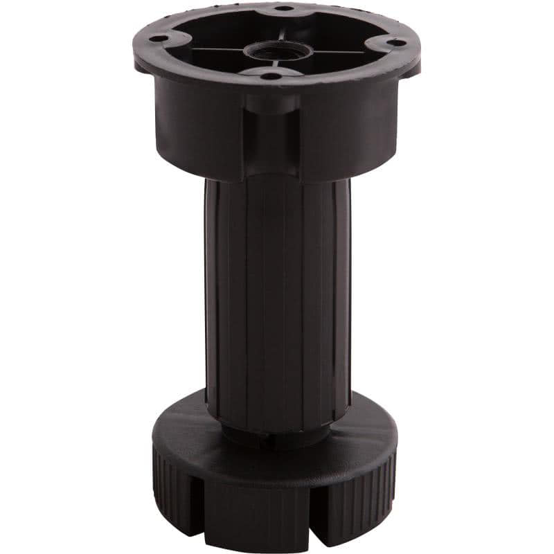 Опоры регулируемые Пластиковая h 120 черный (разборная)