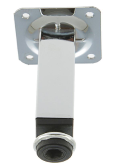 Опоры регулируемые квадратная 25х25 h 100 хром SALE