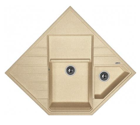 Мойка FLORENTINA Бомбей 900*900*610*410*610*217  песочный (заказ)