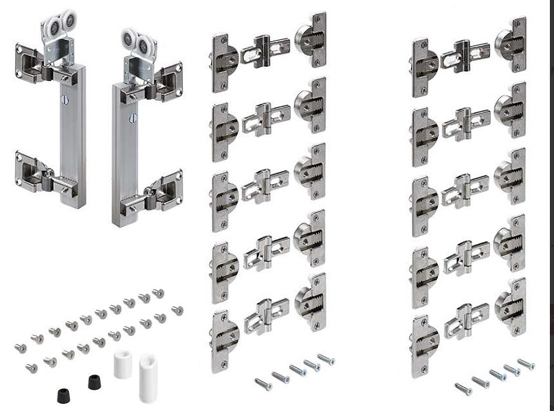 Комплект фурнитуры Wing Line 230 для 2 складных дверей, ЛЕВЫЙ И ПРАВЫЙ