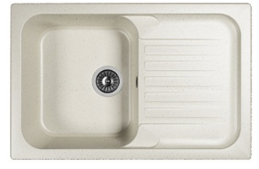 Мойка Dr. Gans Адель 780 прямоугольная с крылом белый (заказ)