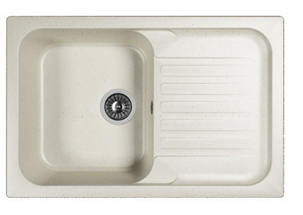 Мойка Dr. Gans Адель 780 прямоугольная с крылом белый (заказ)
