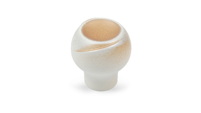 BRD RC504W/G.1 ручка-кнопка VERONA LF белый с золотой патиной (заказ)