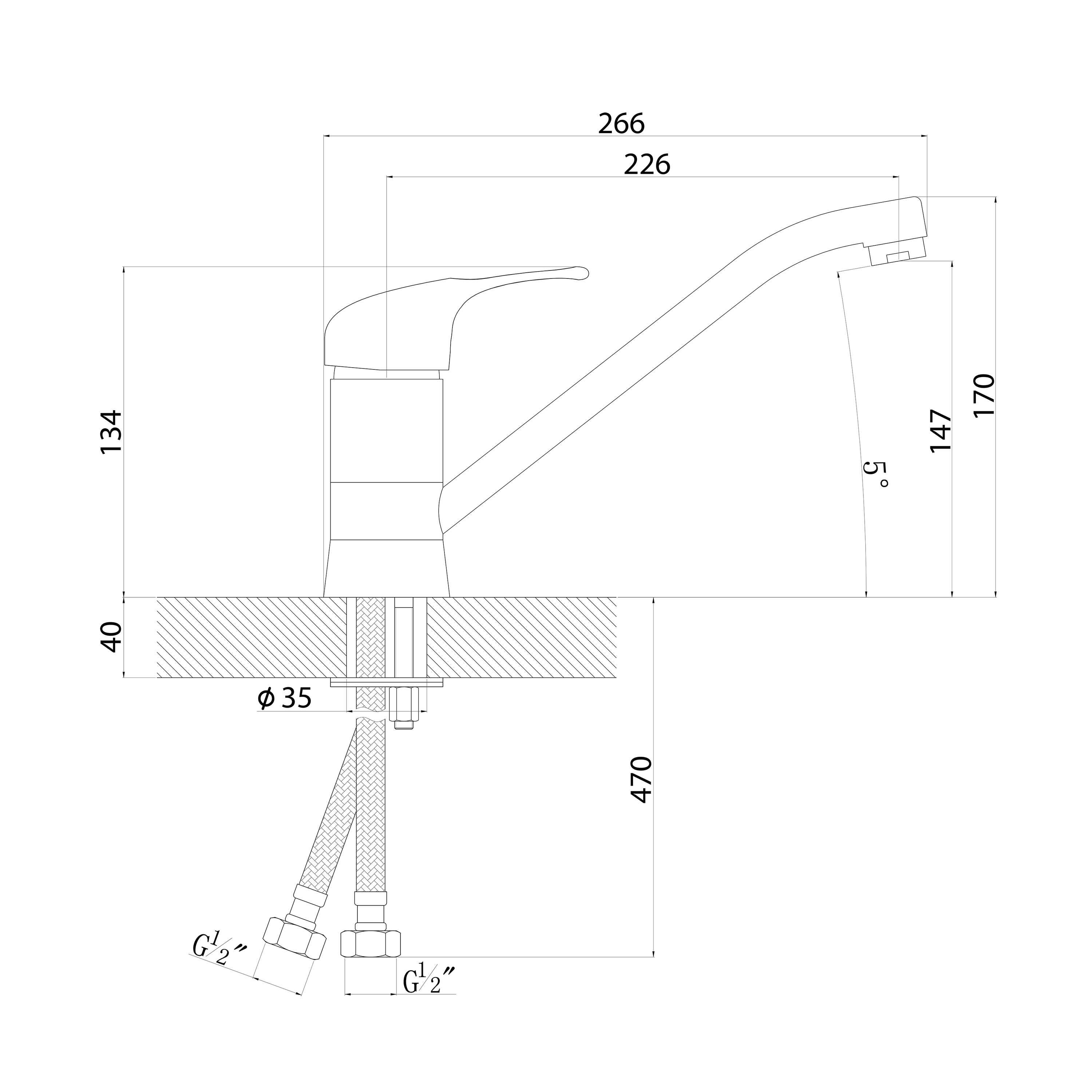 Смеситель FLORENTINA Гамма AV   мокко (стоп-лист)