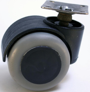 Опоры колесные усиленная на резиновом ходу d 50 прямого хода SALE