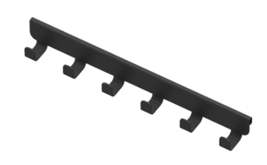 Аристо Крючок боковой чёрный  WA 0349/VP046.BK0PC.CI