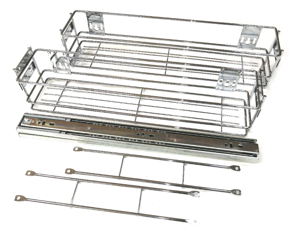 Бутылочница боковое крепление 150 разборная (напр 45мм) с доводчиком