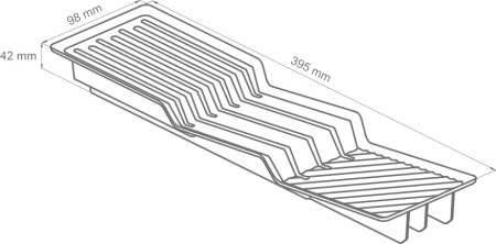 AQ Блок для ножей в лоток TRAY графит