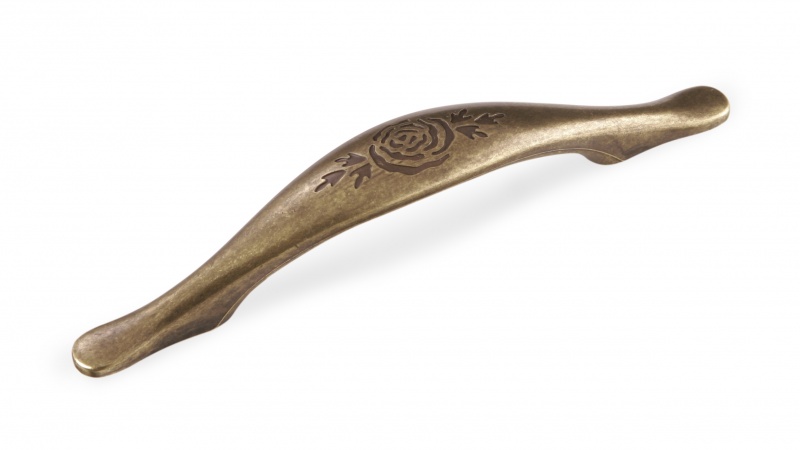 ВЛ FS-078 ручка скоба 96 мм серебро прованс/9003 белый матовый SALE