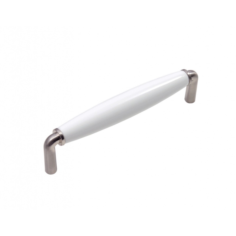 BRD RS107CP.4/W ручка-скоба 128мм ANRI хром полированный/белый (заказ)