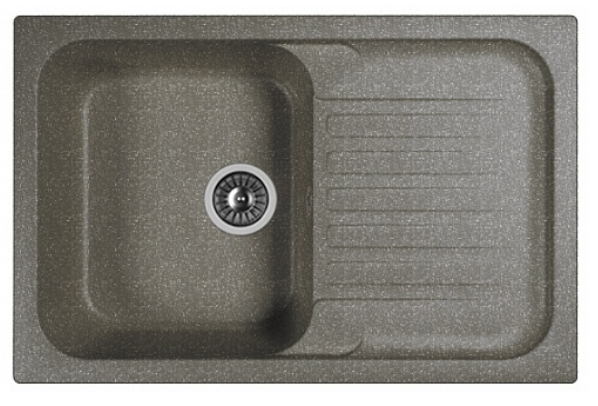 Мойка Dr. Gans Адель 780 прямоугольная с крылом черный (заказ)