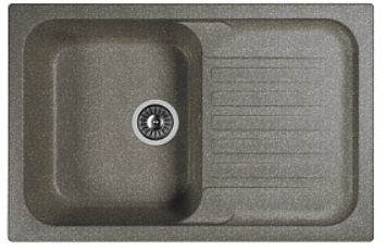 Мойка Dr. Gans Адель 780 прямоугольная с крылом черный (заказ)