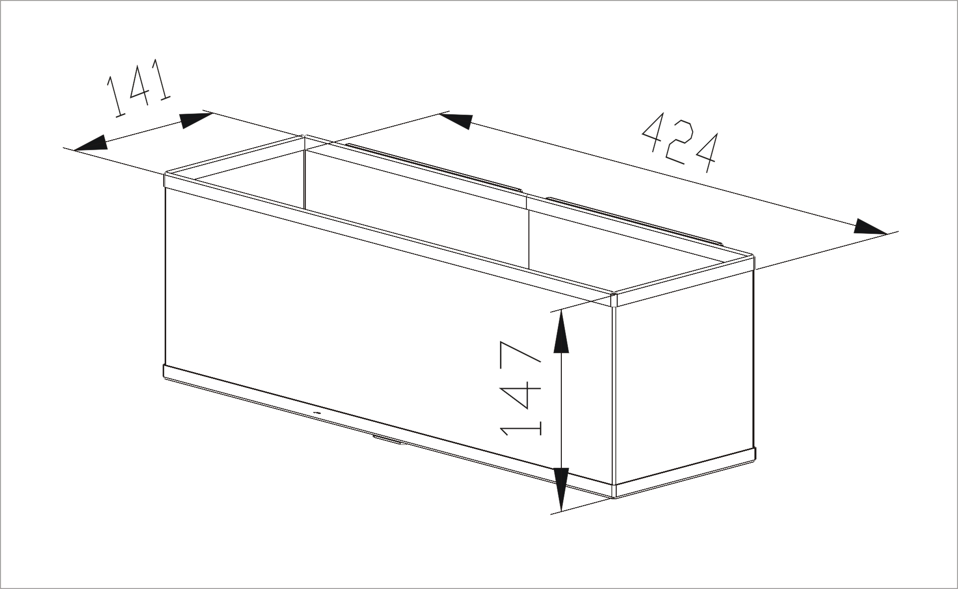 Аристо Корзина навесная, МЕТАЛЛИК