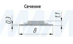 Лента светодиодная 2835/120, 12V, 5 м, нейтральный белый 4000К, IP20, 9.6W/1м
