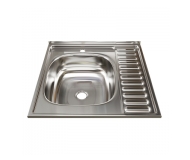 Мойка накладная 0.6 мм /160мм на  500*600 мм глянц