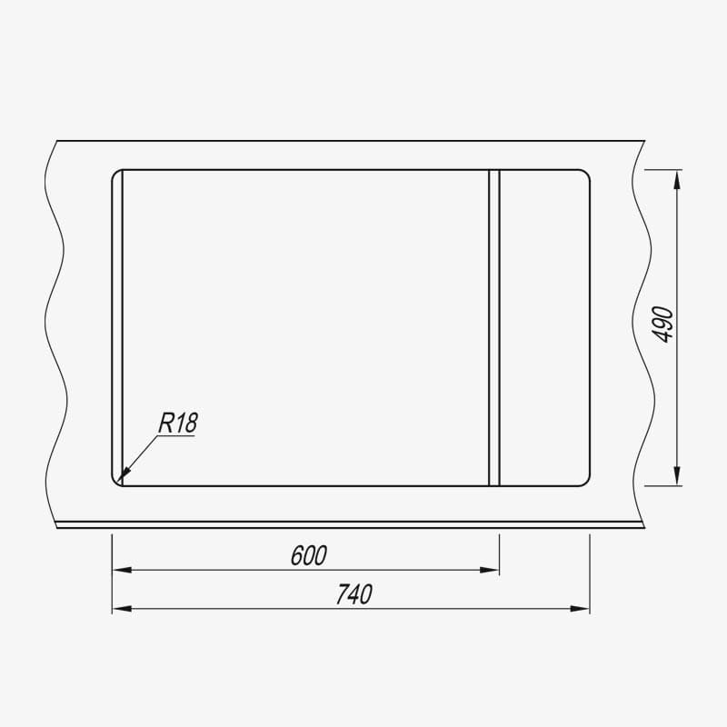 Мойка Dr. Gans Астра К 760 с каландером терракота (заказ)