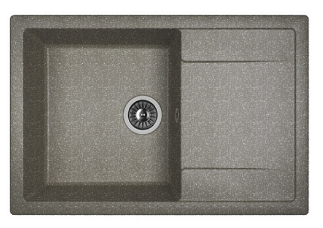 Мойка Dr. Gans Техно 760 прямоугольная с крылом базальт (заказ) Т