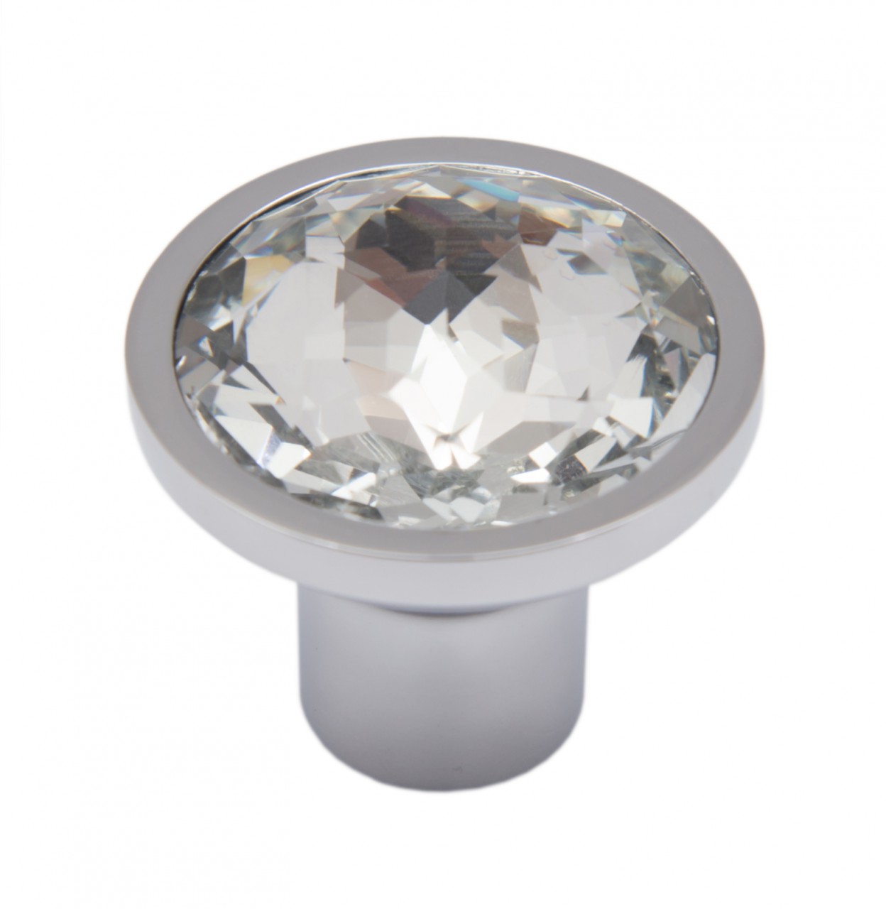 BRD RC421CP/CrT.4 ручка кнопка  DIMOND хром полированный/кристалл (снято)