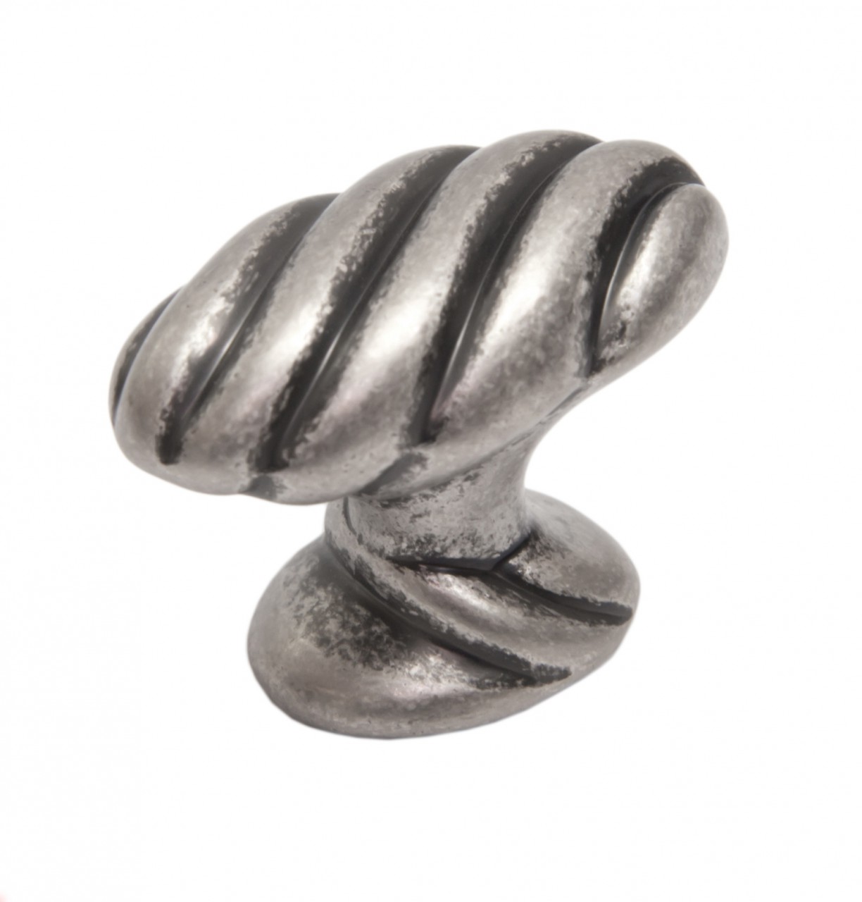 BRD RC126BAZ.4 ручка кнопка  TWIST чернёный старинный цинк (заказ)