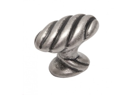 BRD RC126BAZ.4 ручка кнопка  TWIST чернёный старинный цинк (заказ)