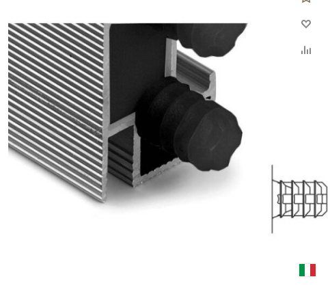 Крепление торцевое для профиля R6588L27, цвет черный SALE