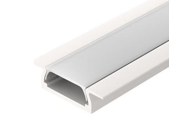Профиль врезн. под светод. ленту + рас-тель + 2 загл., 2000*22*6мм, белый