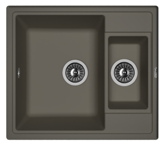Мойка FLORENTINA Липси К 580*510*217  антрацит (стоп-лист)