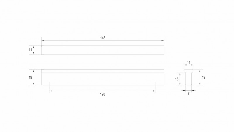 BRD RS066SG.4 ручка-скоба 128 мм PORT сатиновое золото