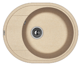 Мойка FLORENTINA Родос 580*470*217  черный (стоп-лист)