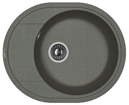 Мойка FLORENTINA Родос 580*470*217  черный (стоп-лист)