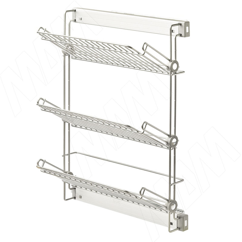 ELITE Полка для обуви, 3-х уровн. выдв., крепл./бок. левое, плавн.закр. (заказ)