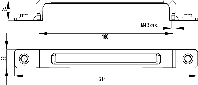 ВЛ FS-193 ручка-скоба 128 мм старое олово SALE