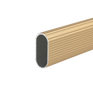 Штанга для одежды 15х30х1, L=3000мм, отделка золото (анодировка) (заказ)