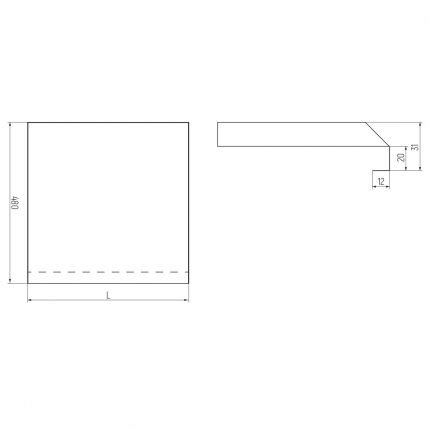 Поддон A база 900 Гратис (867*577) алюминий