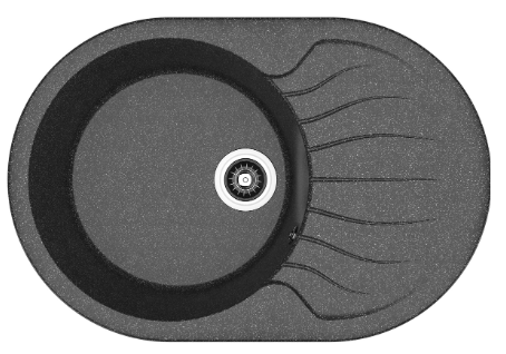 Мойка Dr. Gans Берта 760 овал черный (заказ)