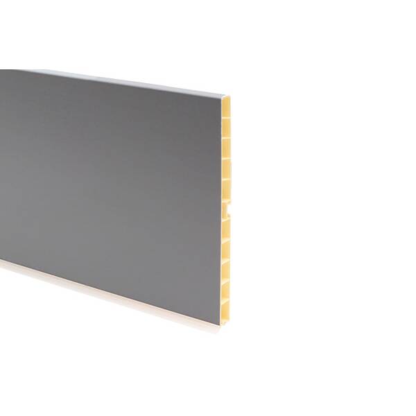 Цоколь ПВХ H.150, L=4000, орион серый (заказ)