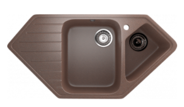 Мойка ULGRAN U-409-307 трапеция  терракот