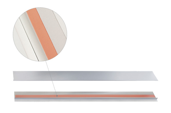 Комплект защитных профилей H.720 мм для посуд. машин