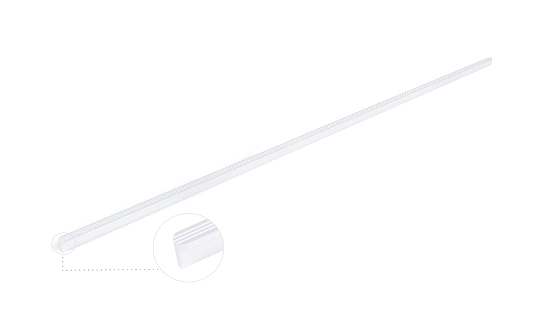 BRD RS064W.4 ручка-скоба 128 мм VERTICAL SHELL Белый