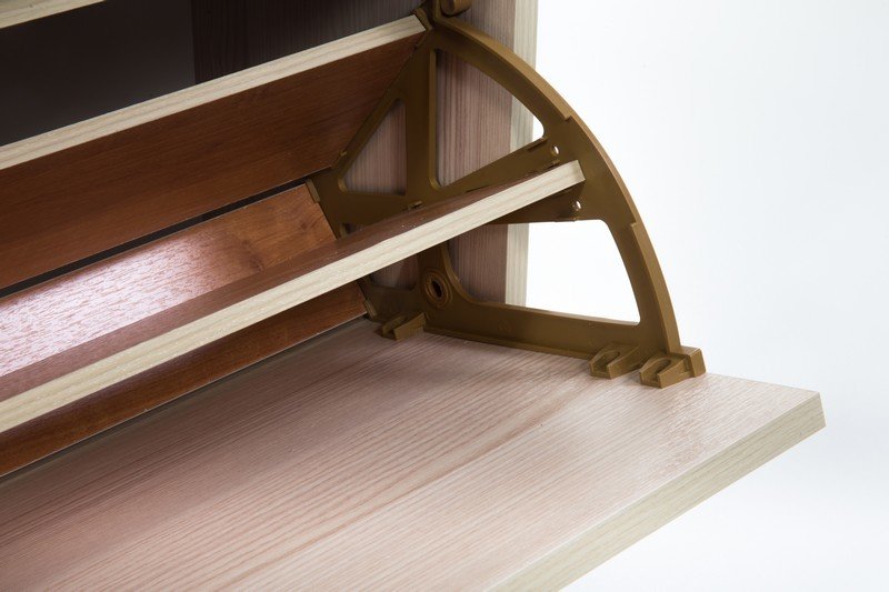 Обувница ДВУХУРОВНЕВАЯ (лев+прав+2упора+4втулки)  бук SALE