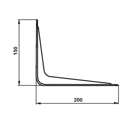 консоль белый 200х150