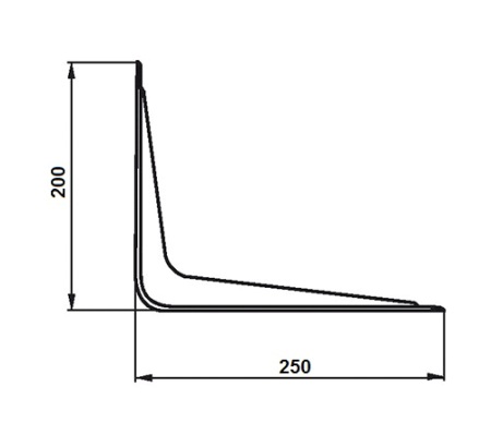консоль белый 250х200