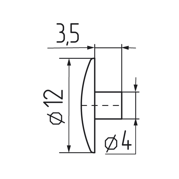 заглушки пластиковые белый №23 (кратно 50 шт.)