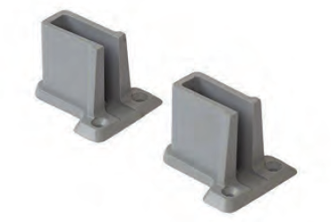 карман для сетчатых полок серый