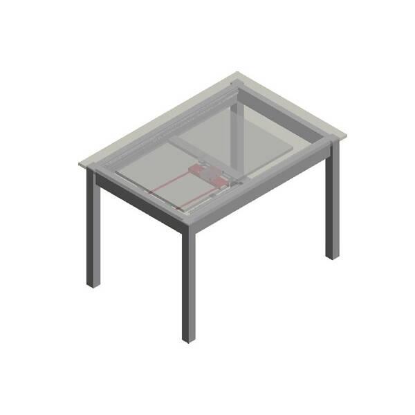 Механизм для вставки стола(поворотный),отделка цинк